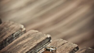 silver colored wedding band